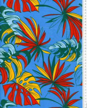 Polynesian fabric API Blue - Tissushop